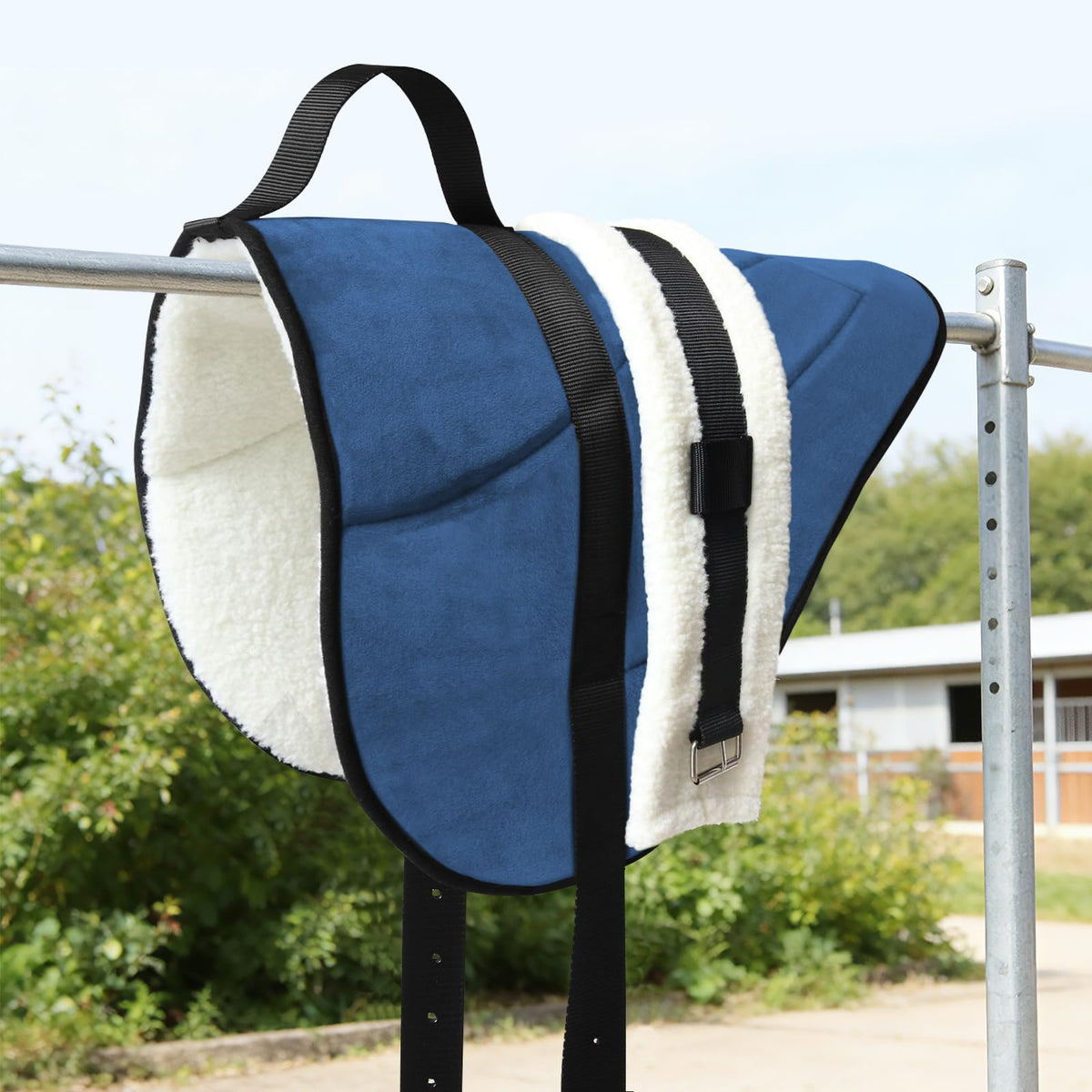 Horse Bareback Saddle Pad with Adjustable Girth Q708