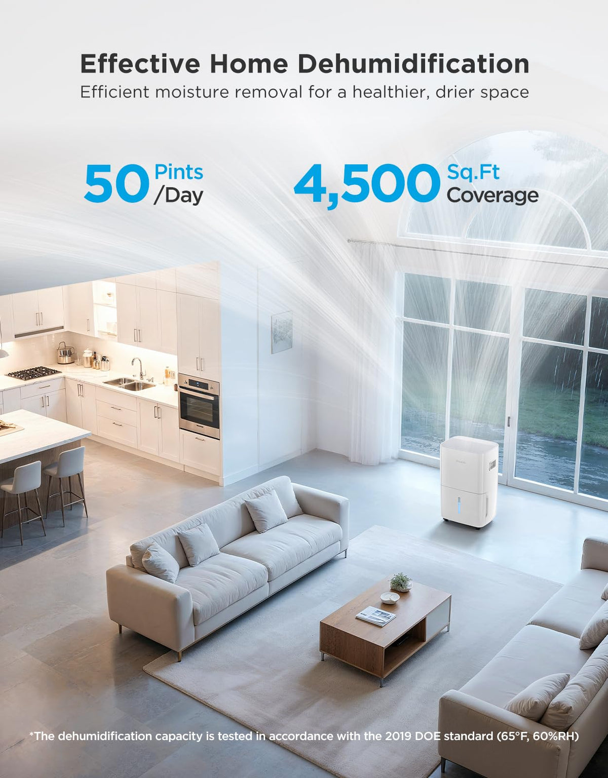 Dehumidifier with Mini Air Purifier H7077