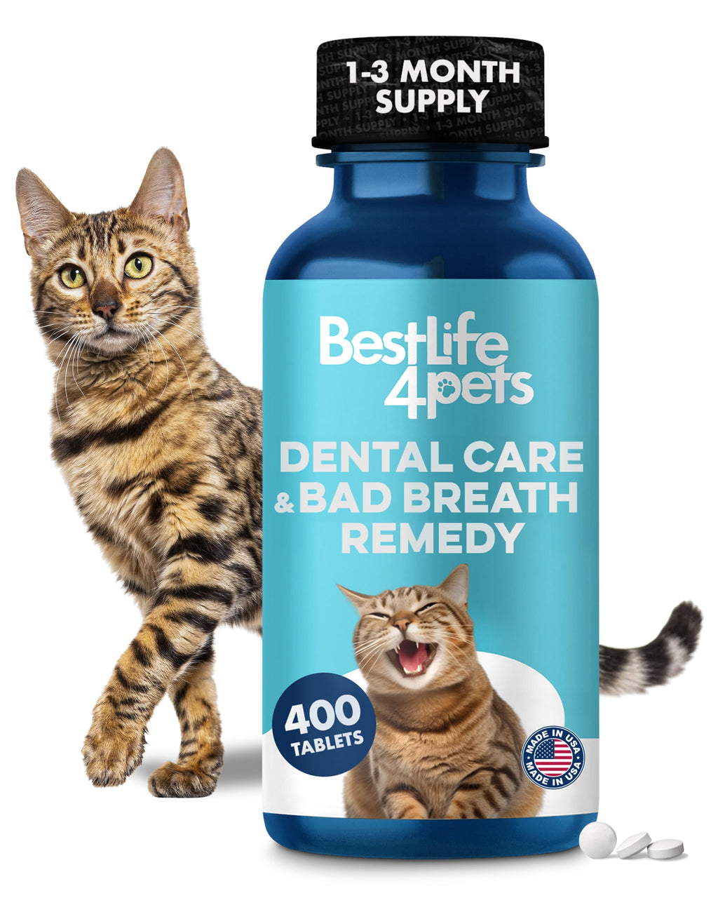 Cat Dental Care Supplement 400 Pills L912776