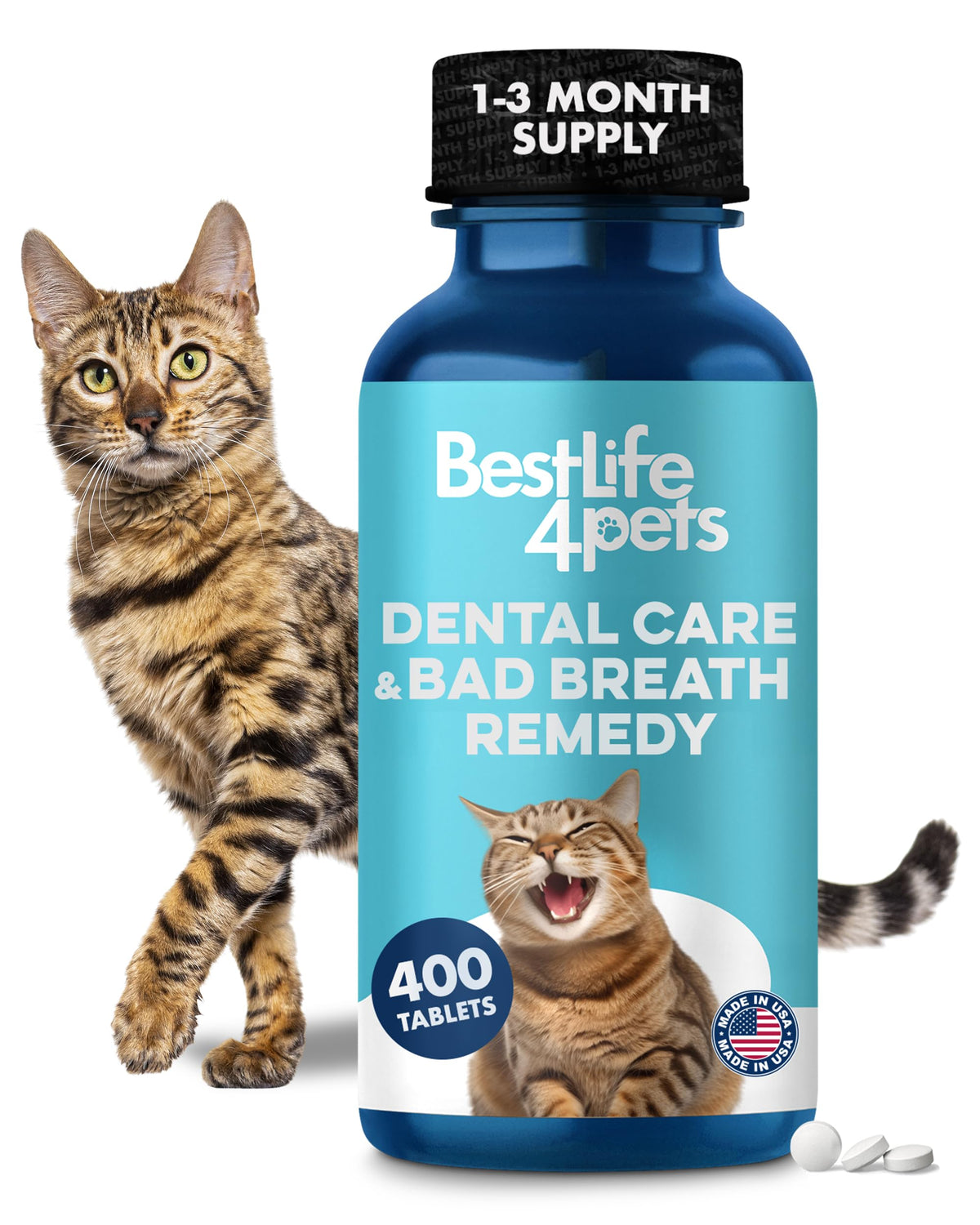 Cat Dental Care Supplement 400 Pills L912776