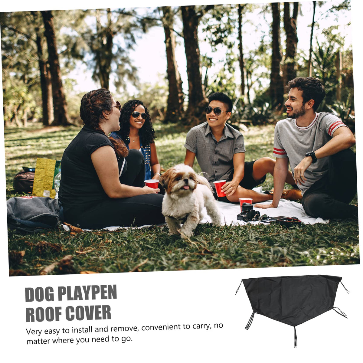 2pcs Heavy Duty Oxford Dog Crate Cover G483717