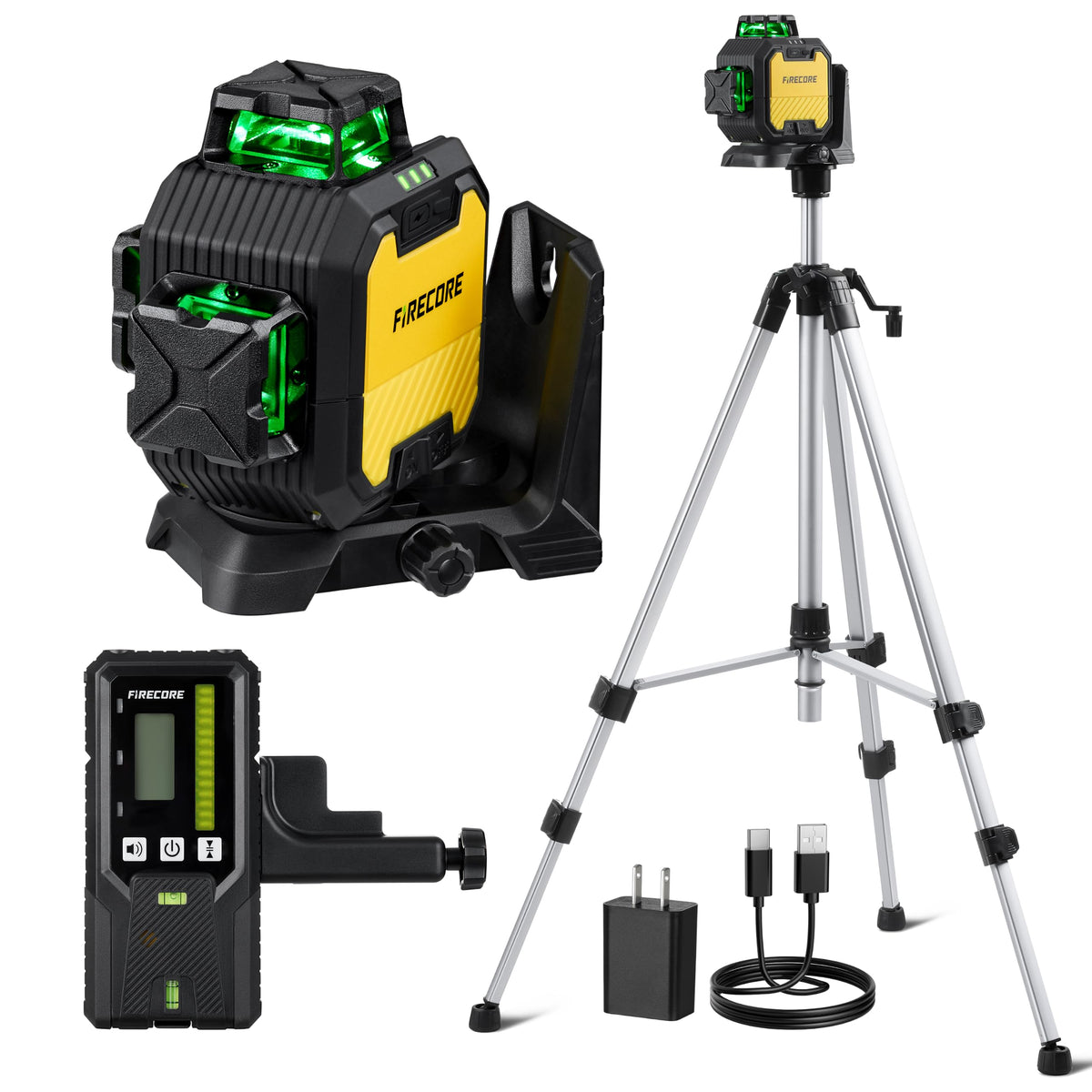 Self-Leveling Laser Level Kit with Receiver & Tripod T258033