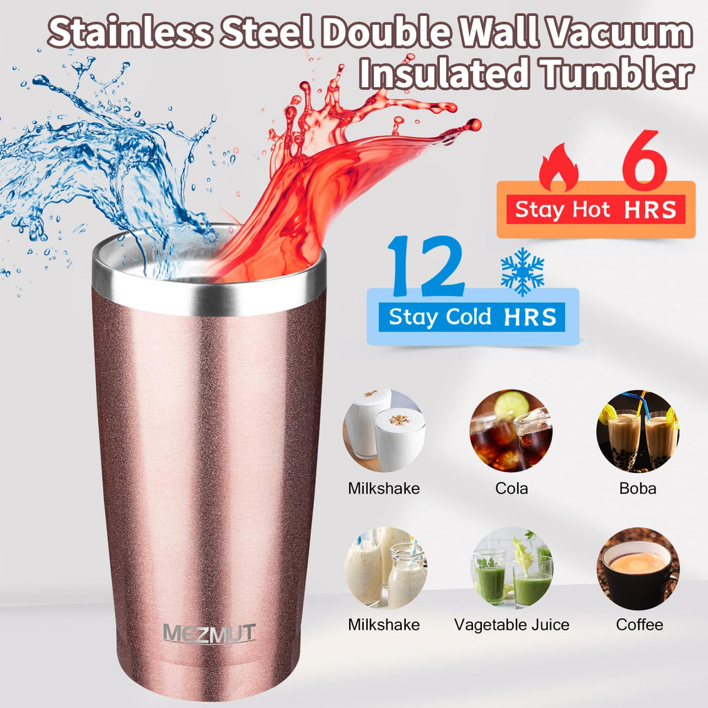 20oz Insulated Tumbler with Lid Straw C396