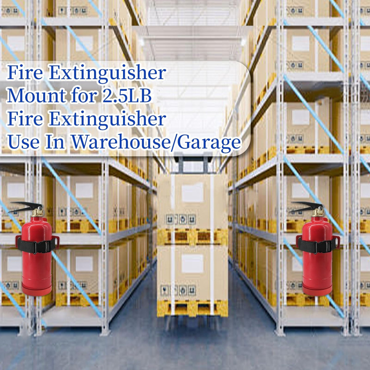 Small Fire Extinguisher Mount with Quick Release Strap X305317