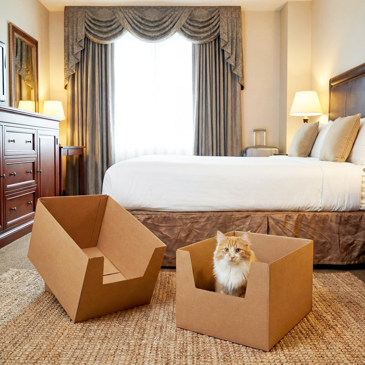 2 Pack XXL Disposable High Sided Litter Boxes Z8025