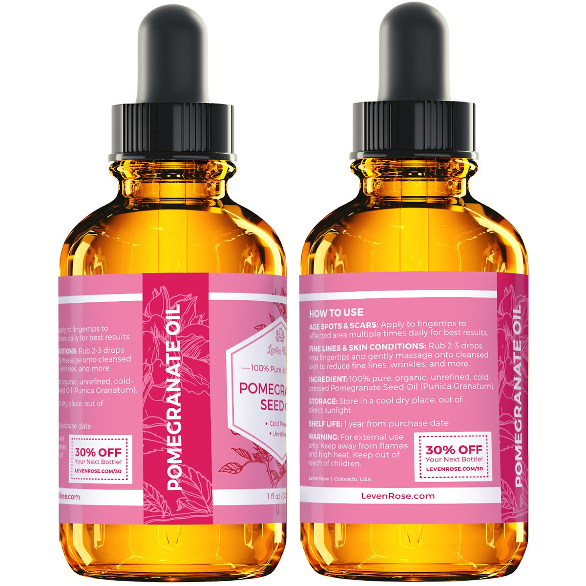 Organic Pomegranate Seed Oil 1 oz Y8616