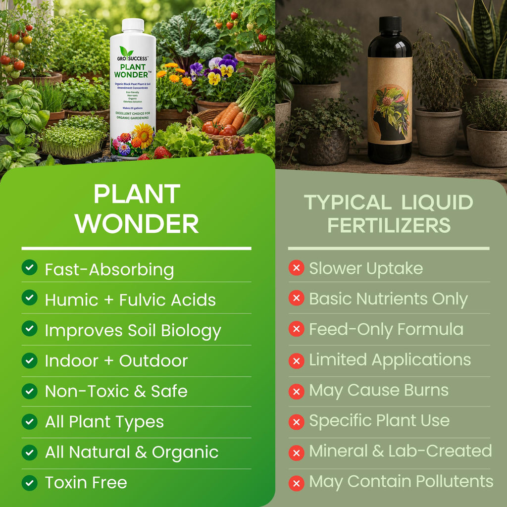 Organic Liquid Fertilizer Concentrate with Humic & Fulvic Acid 16 oz G830