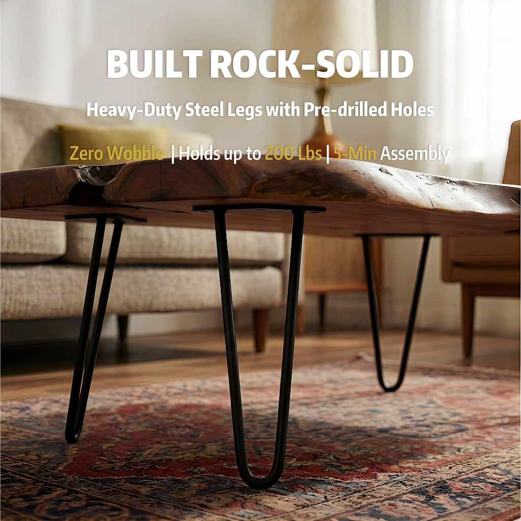 Live Edge Natural Wood Coffee Table V830302