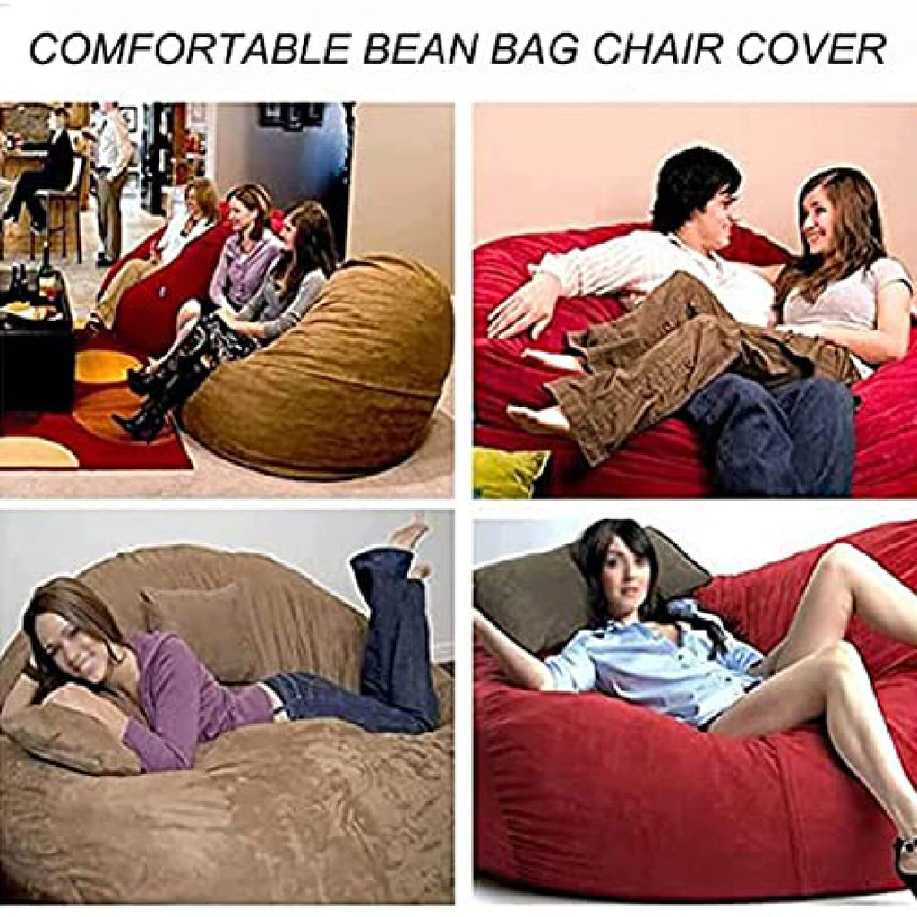Yellow 6FT Bean Bag Chair Cover D421506
