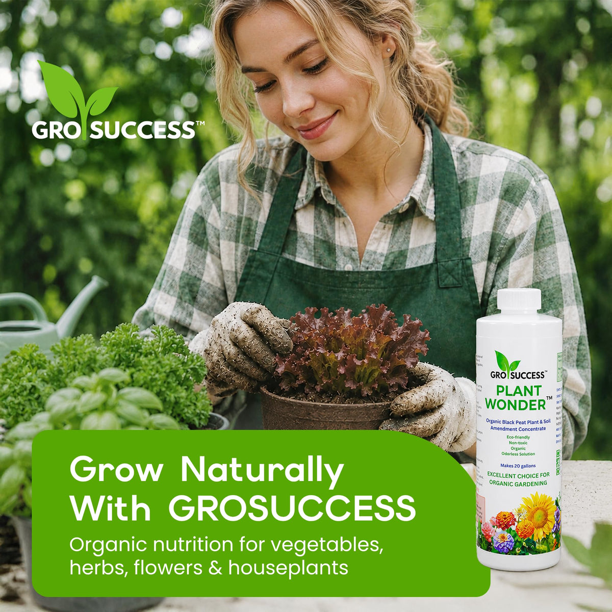 Organic Liquid Fertilizer Concentrate with Humic & Fulvic Acid 16 oz G830