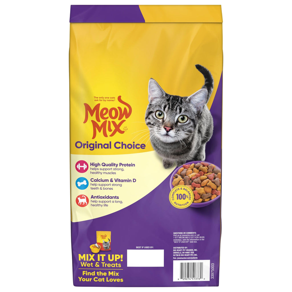 Dry Cat Food 6.3 Pound Bag + Wet Cat Food Variety Pack 2.75 Ounce Cups M552478