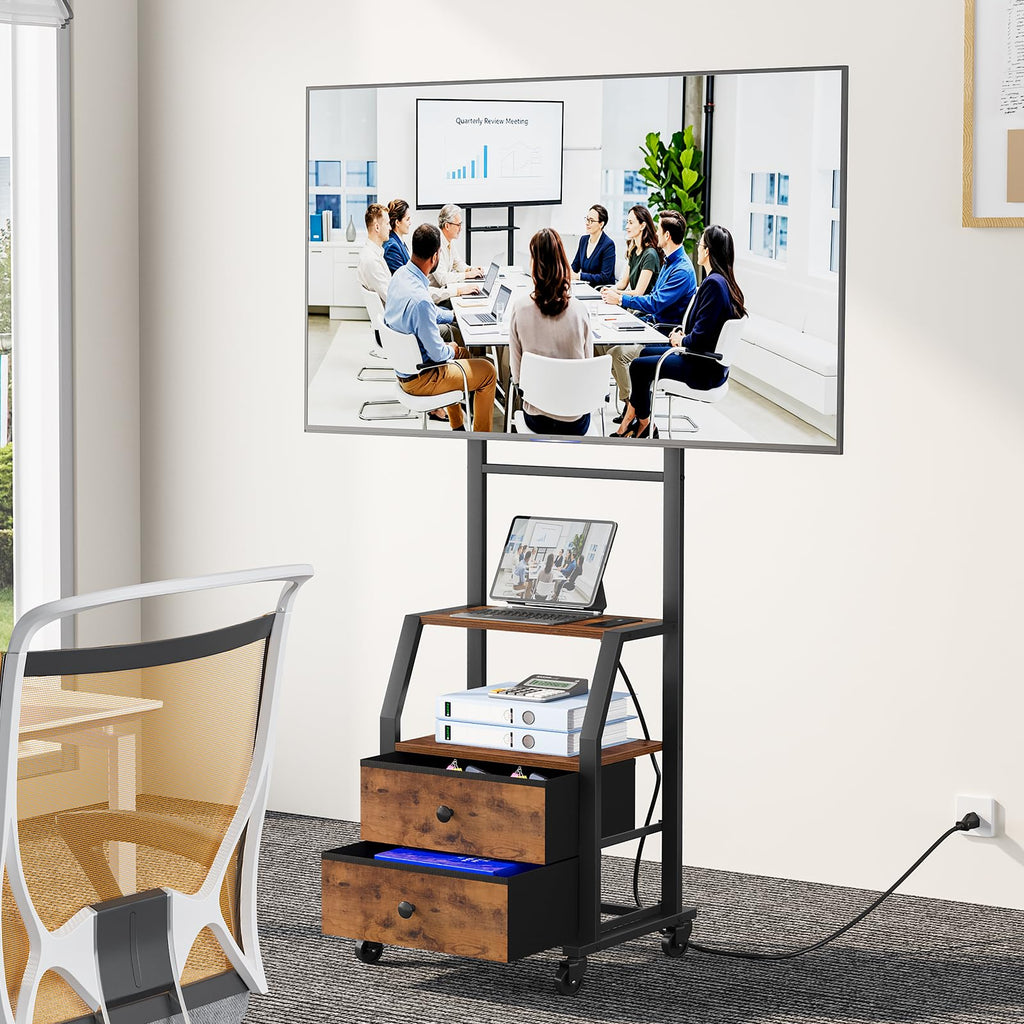Rolling TV Stand for 32-55 Inch TVs S856