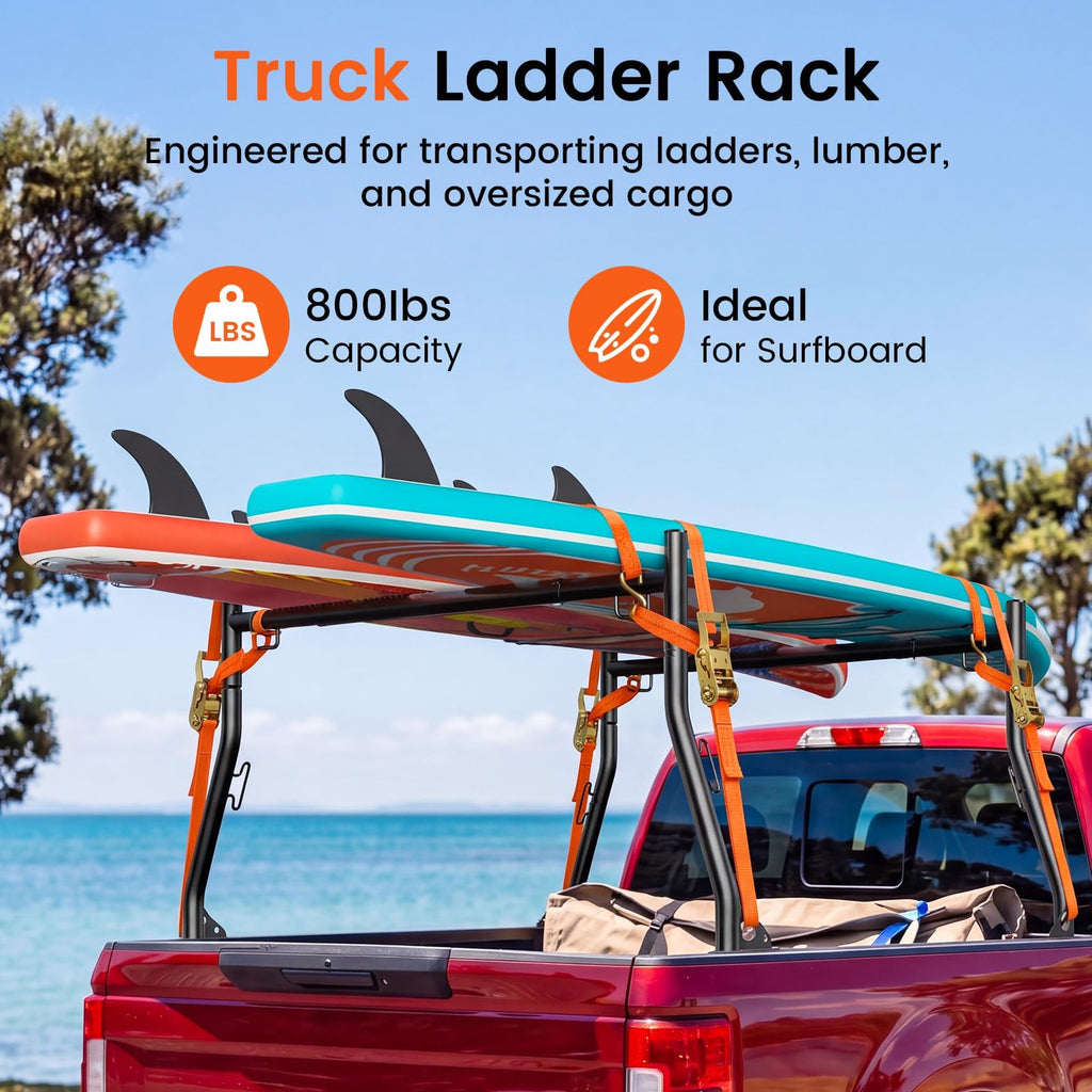 Truck Bed Ladder Racks, 800 lbs Capacity Z517