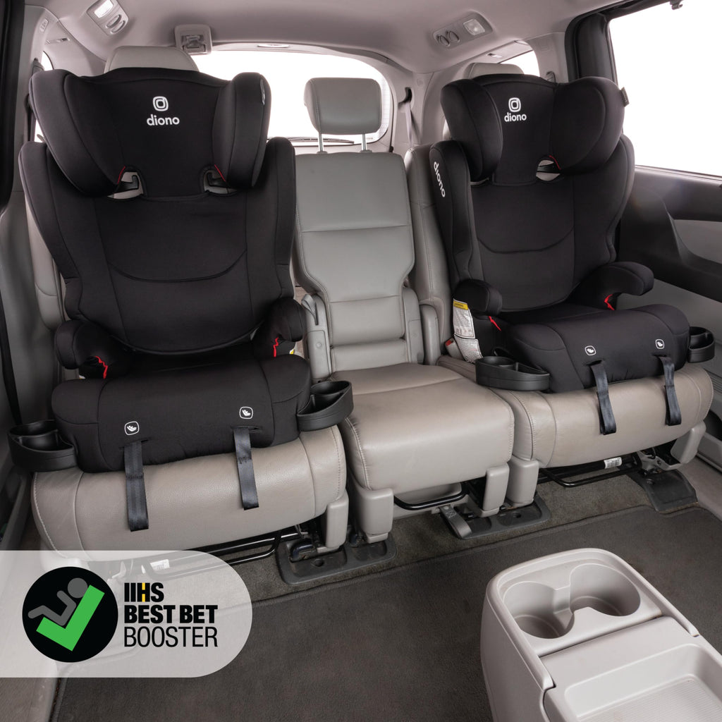 2-in-1 Belt Positioning Booster Seat, Black J62559