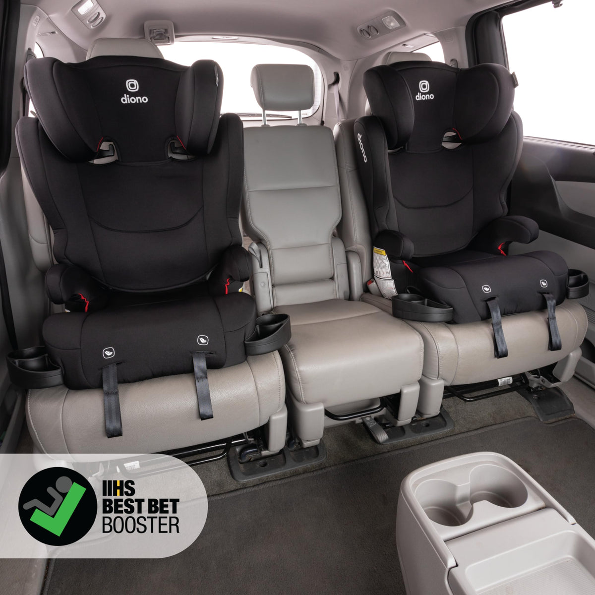 2-in-1 Belt Positioning Booster Seat, Black J62559