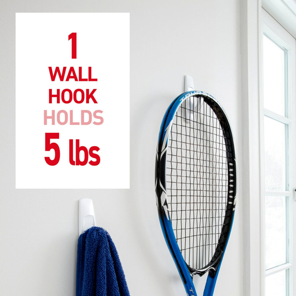 Large Utility Hooks, 7 Hooks, 12 Strips C4483