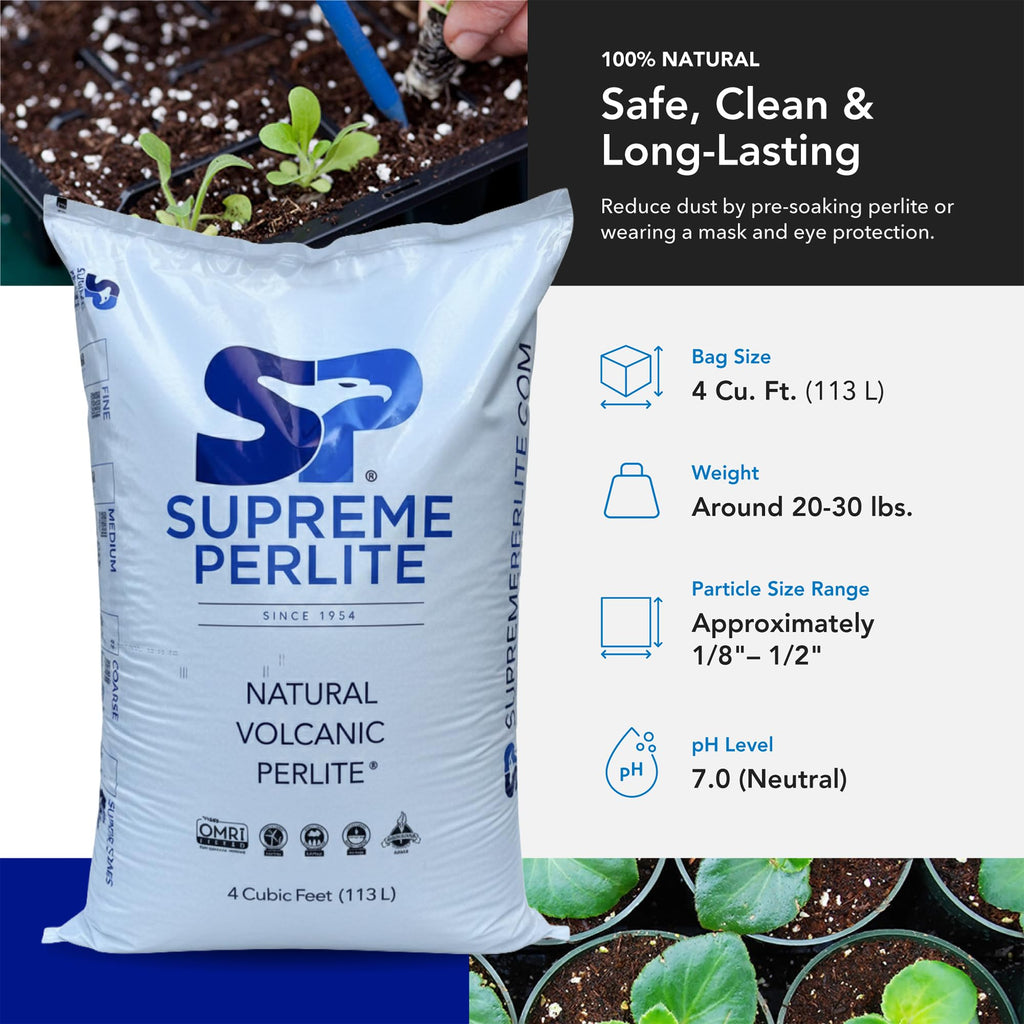 Perlite Coarse Horticultural Soil Amendment, 4 Cu Ft N68984