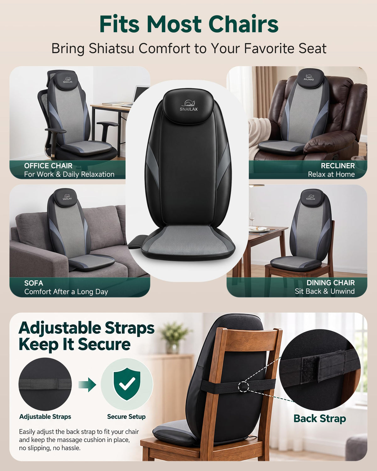 Shiatsu Back Massager with Heat U633507