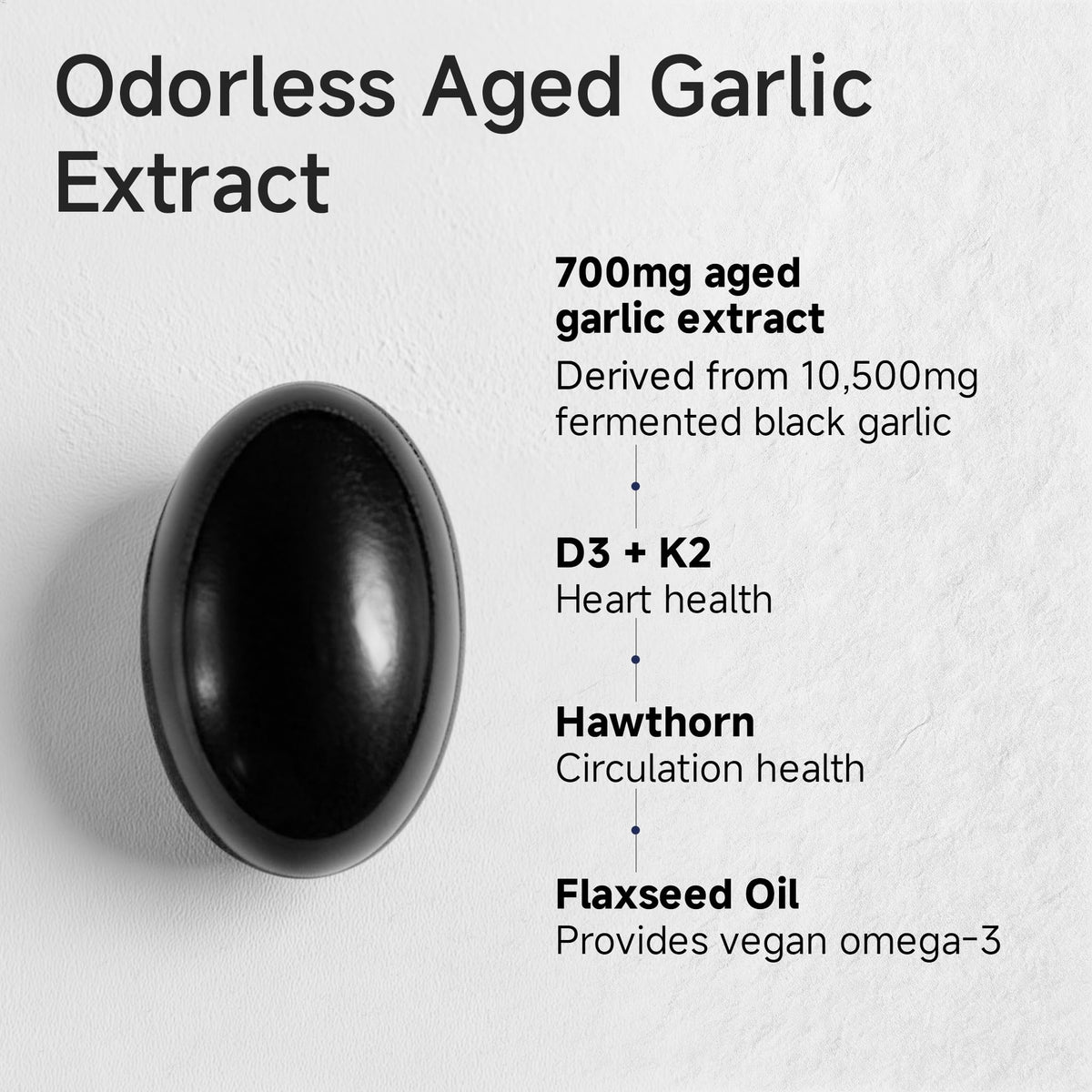 Aged Black Garlic Extract 700mg Supplements G4170