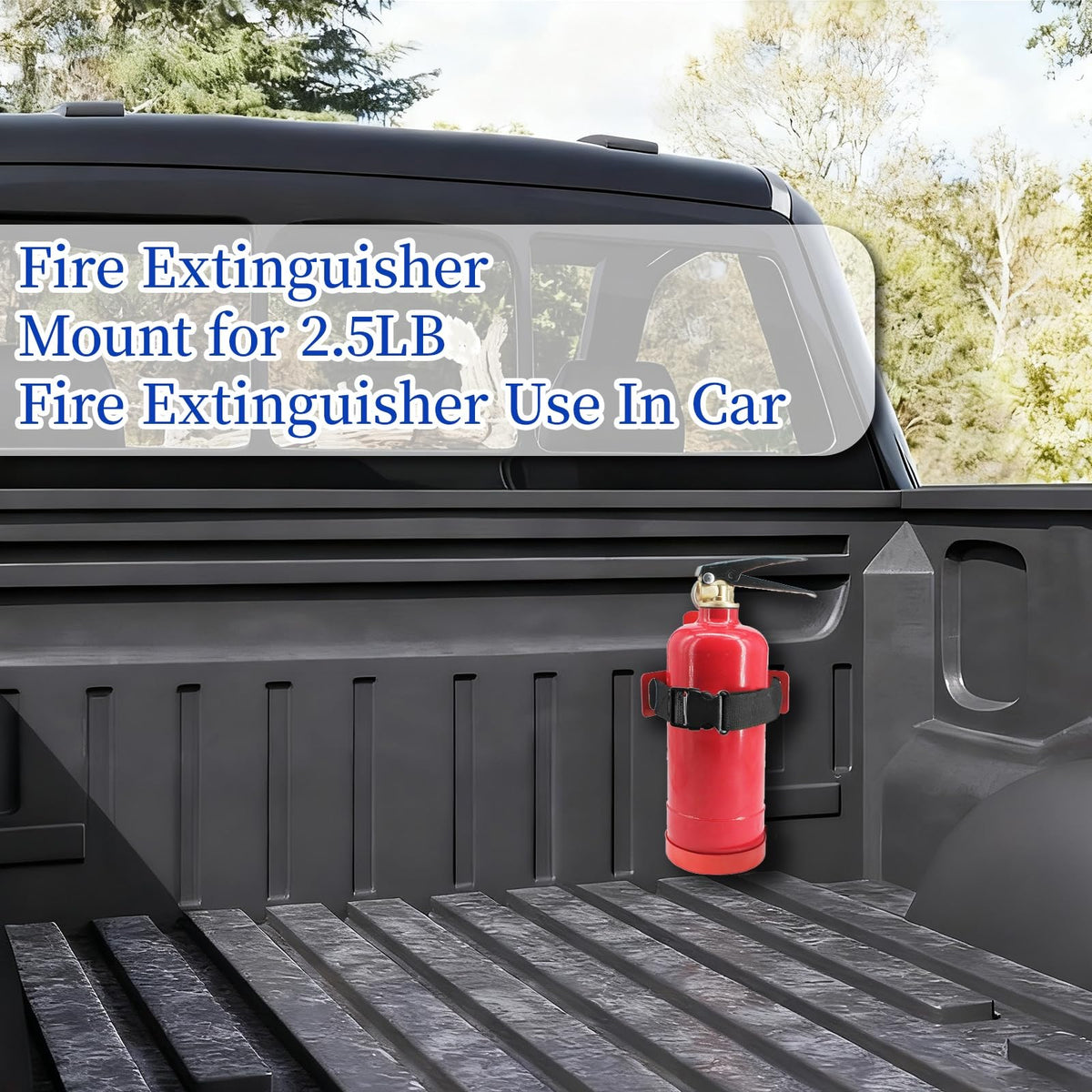 Small Fire Extinguisher Mount with Quick Release Strap X305317