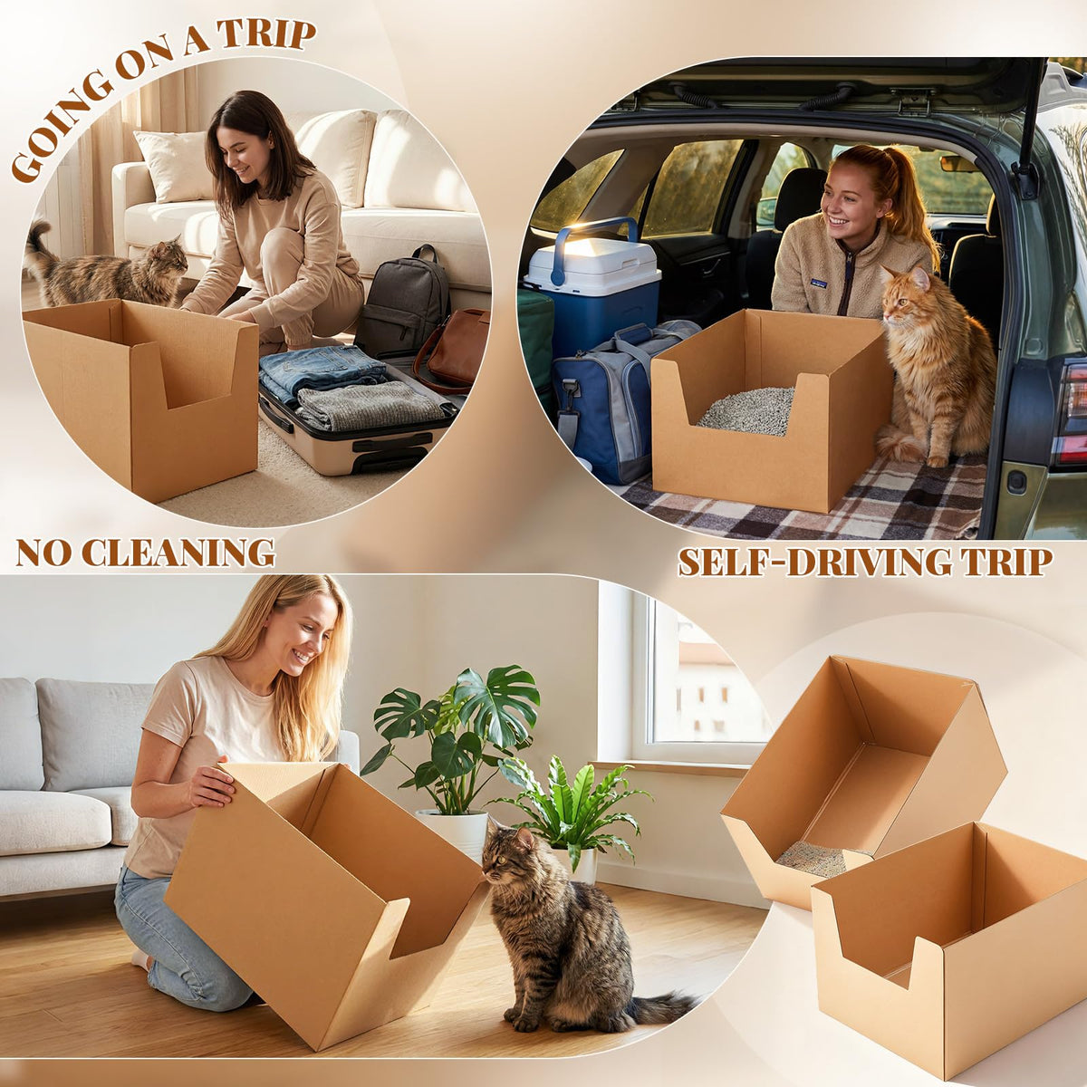 2 Pack XXL Disposable High Sided Litter Boxes Z8025