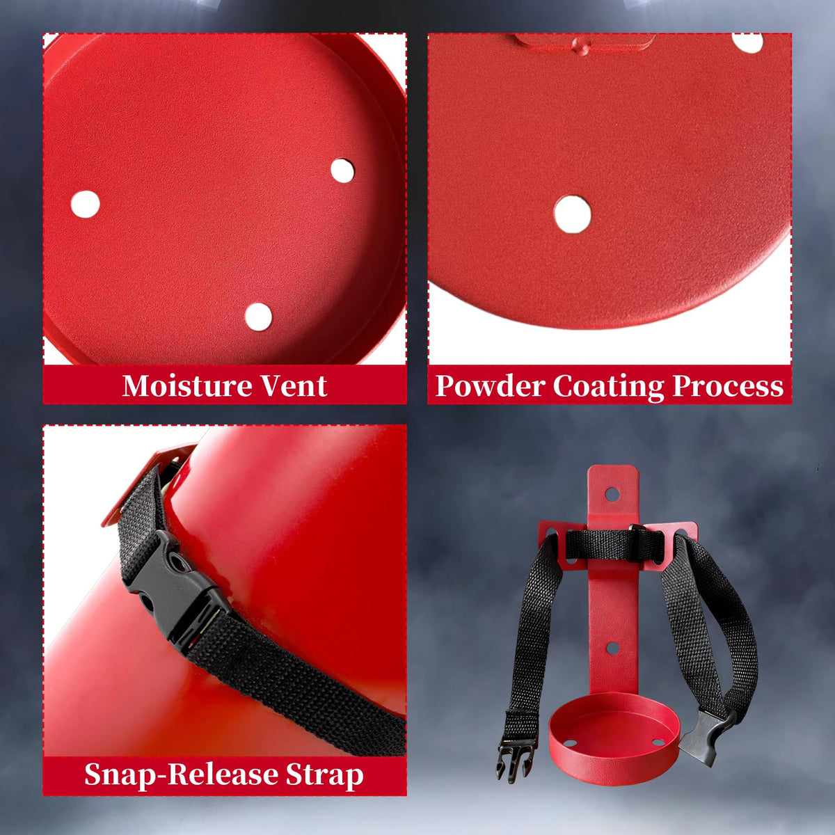 Small Fire Extinguisher Mount with Quick Release Strap X305317
