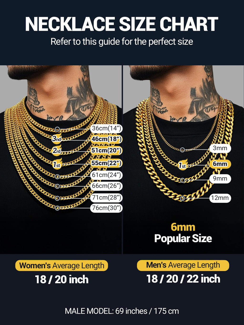Cuban Chain Necklace 316L Stainless Steel N516402
