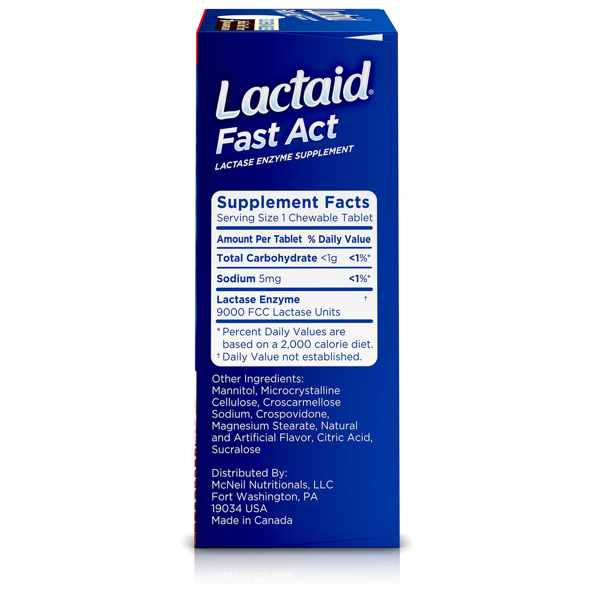 Lactose Intolerance Chewables with Lactase Enzymes, Vanilla Twist, 32 Pks of 1-ct K93224
