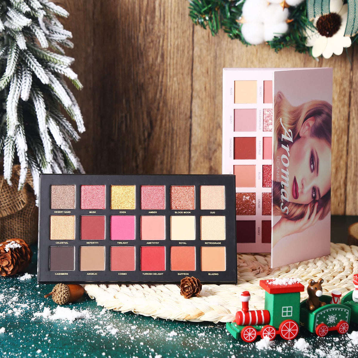 Nude Eyeshadow Palette Makeup Set, Matte Shimmer Glitter Pressed Pearl K287768