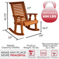 Cedar Stain Pressure Treated Rocking Chair S682