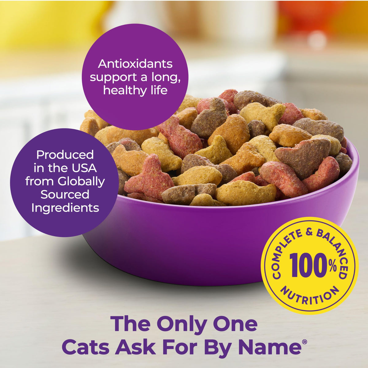 Dry Cat Food 6.3 Pound Bag + Wet Cat Food Variety Pack 2.75 Ounce Cups M552478