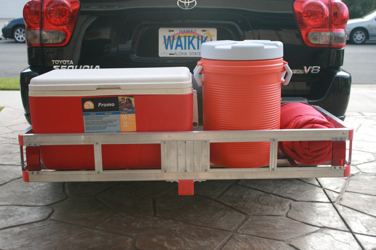 Aluminum Hitch Cargo Carrier with High Side Rails S865