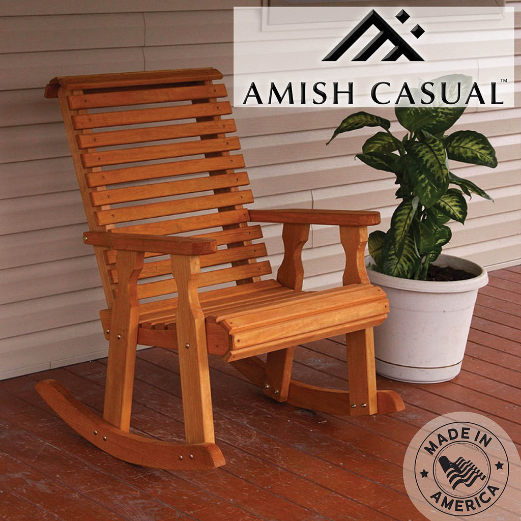 Cedar Stain Pressure Treated Rocking Chair S682