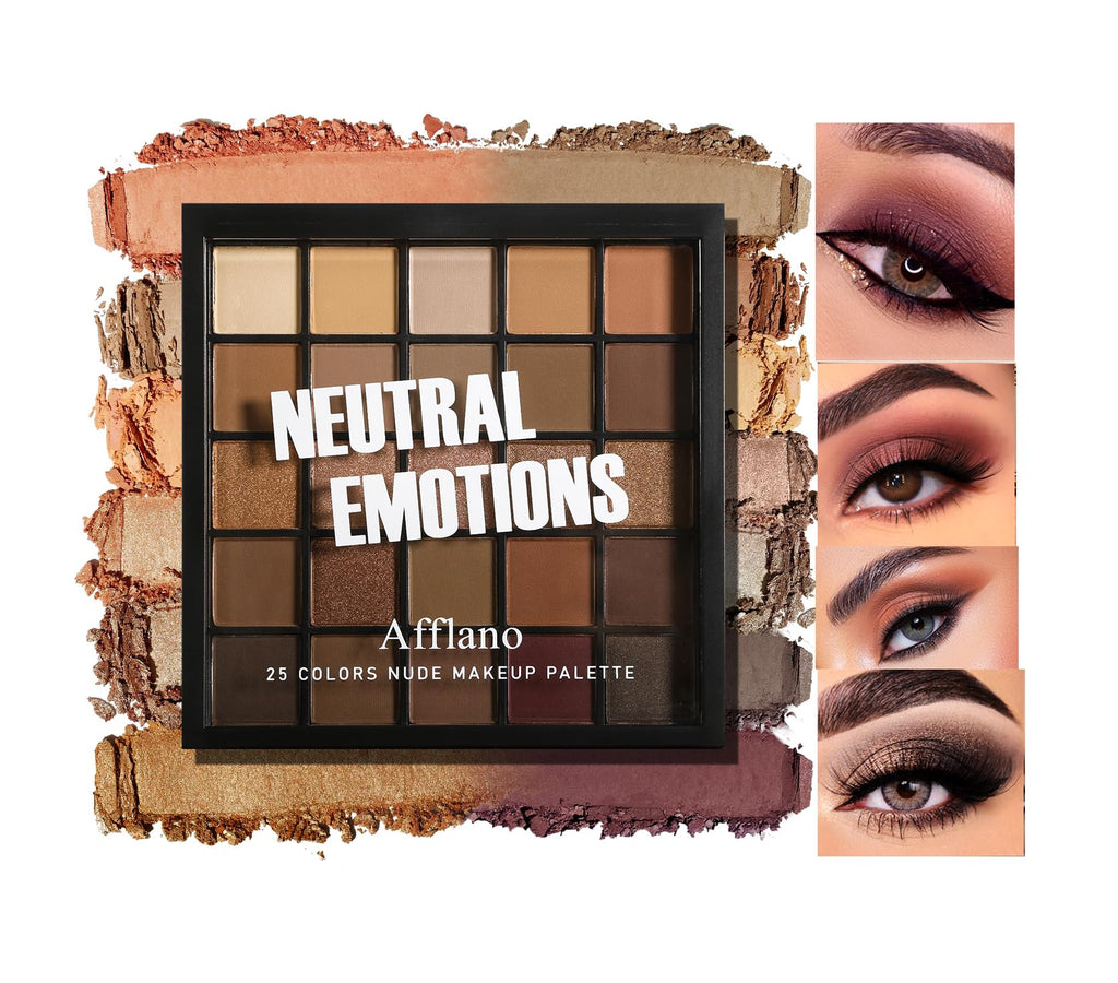 Nude Neutral Matte Shimmer 25 Shades Eyeshadow Palette E33534