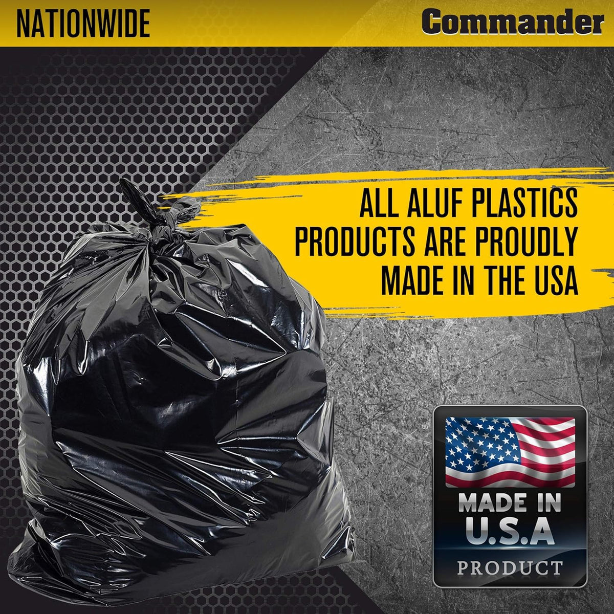 55 Gallon Heavy Duty Contractor Bags with Flap Ties, Pack of 20 M572900