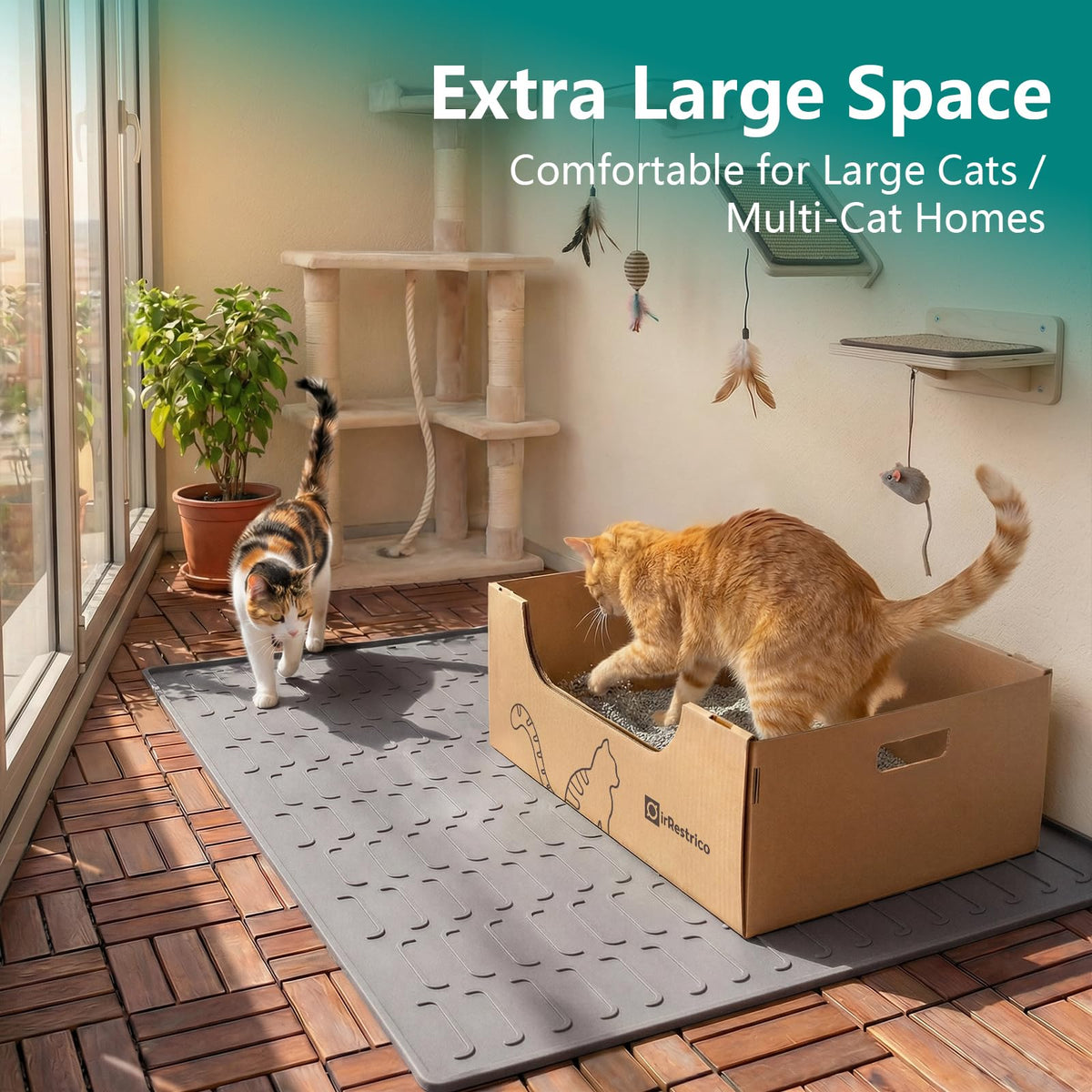 3-Pack Jumbo Disposable Cardboard Cat Litter Box O231627