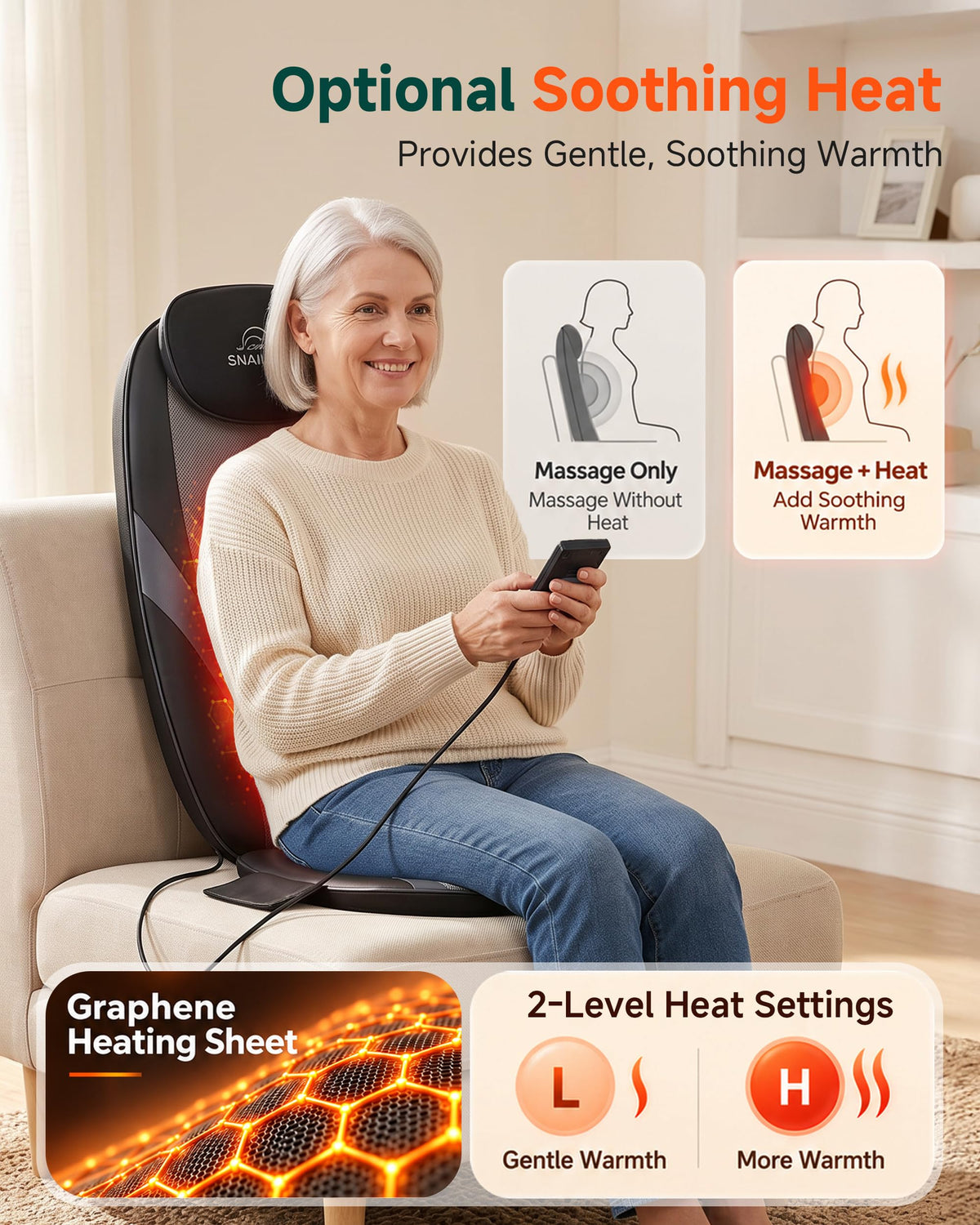 Shiatsu Back Massager with Heat U633507