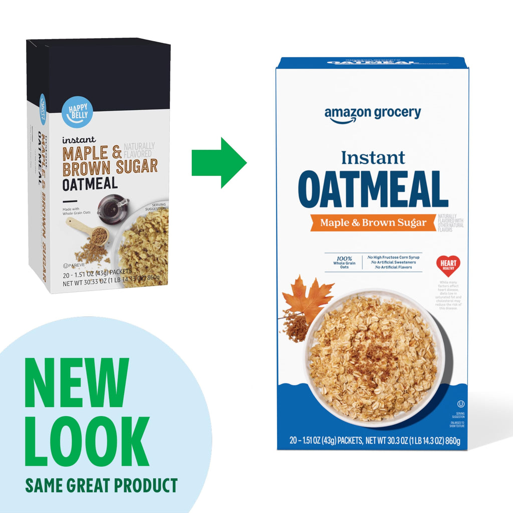 Maple & Brown Sugar Instant Oatmeal, 1.51 Oz, Pack of 40 I777