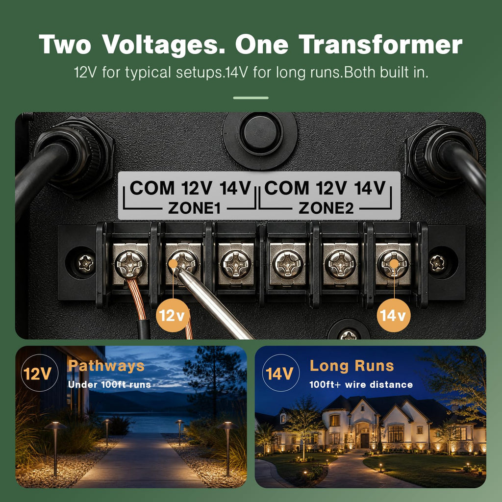 200W Low Voltage Transformer 2 Zone L62033