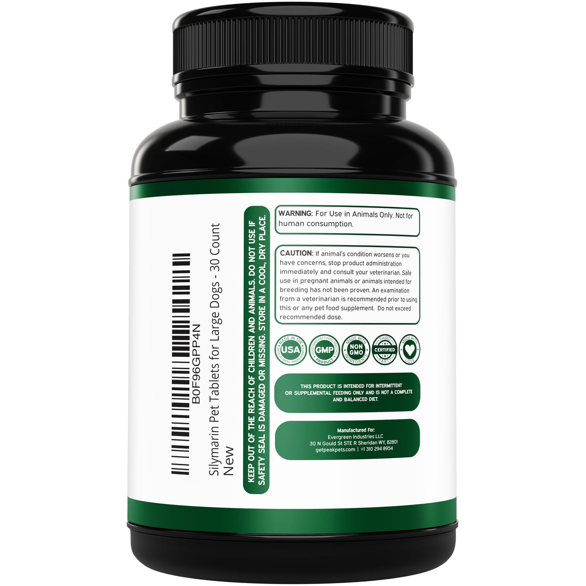 Liver Support Supplement for Large Dogs with Milk Thistle - 30 Chewable Tablets F129186