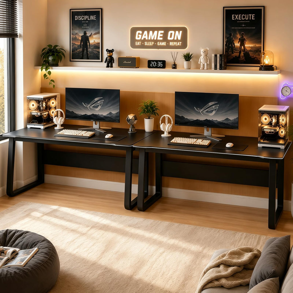 Gaming Desk Computer Writing Table PC Wood Y999192
