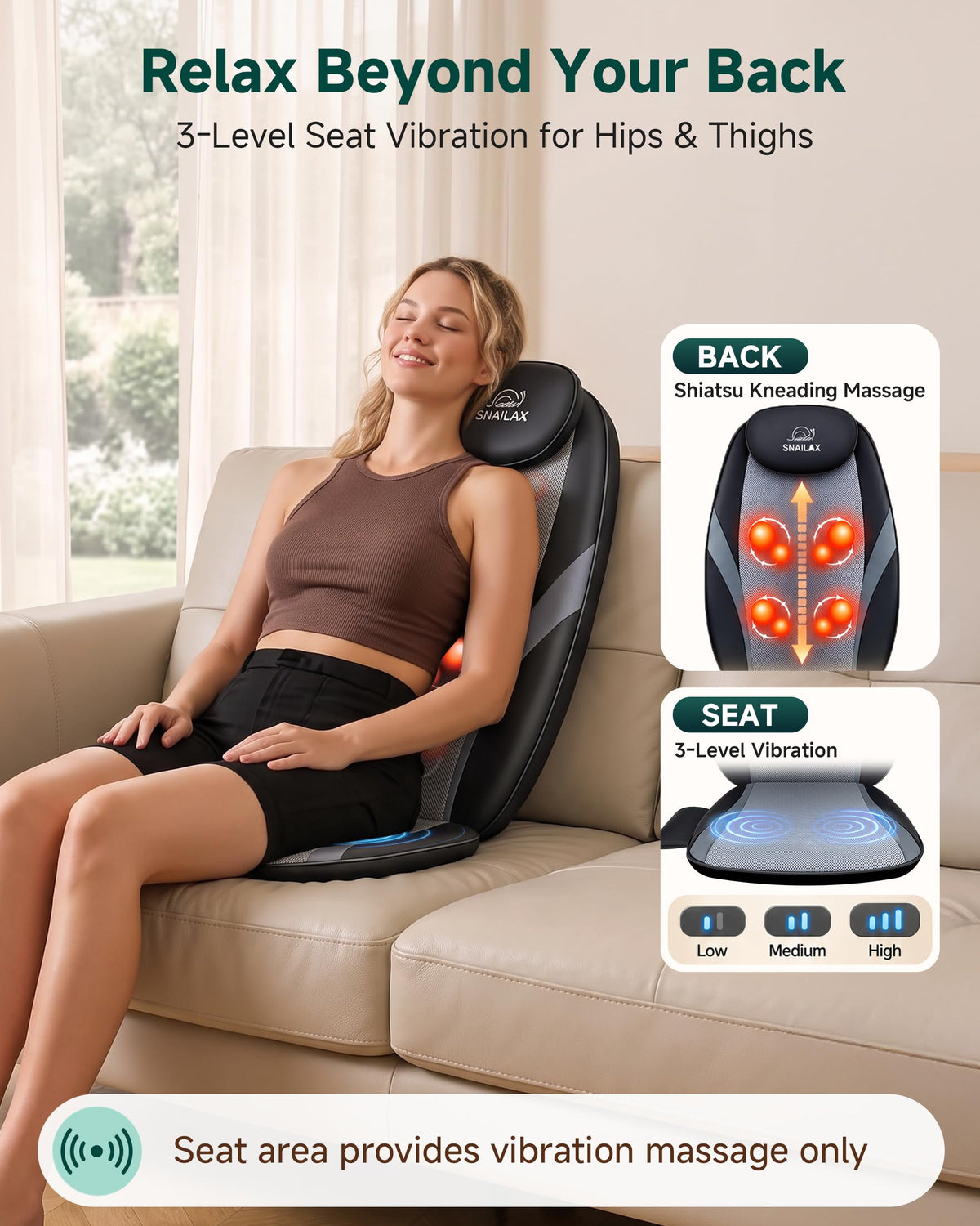 Shiatsu Back Massager with Heat U633507