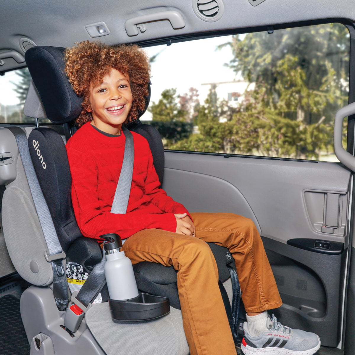 2-in-1 Belt Positioning Booster Seat, Black J62559